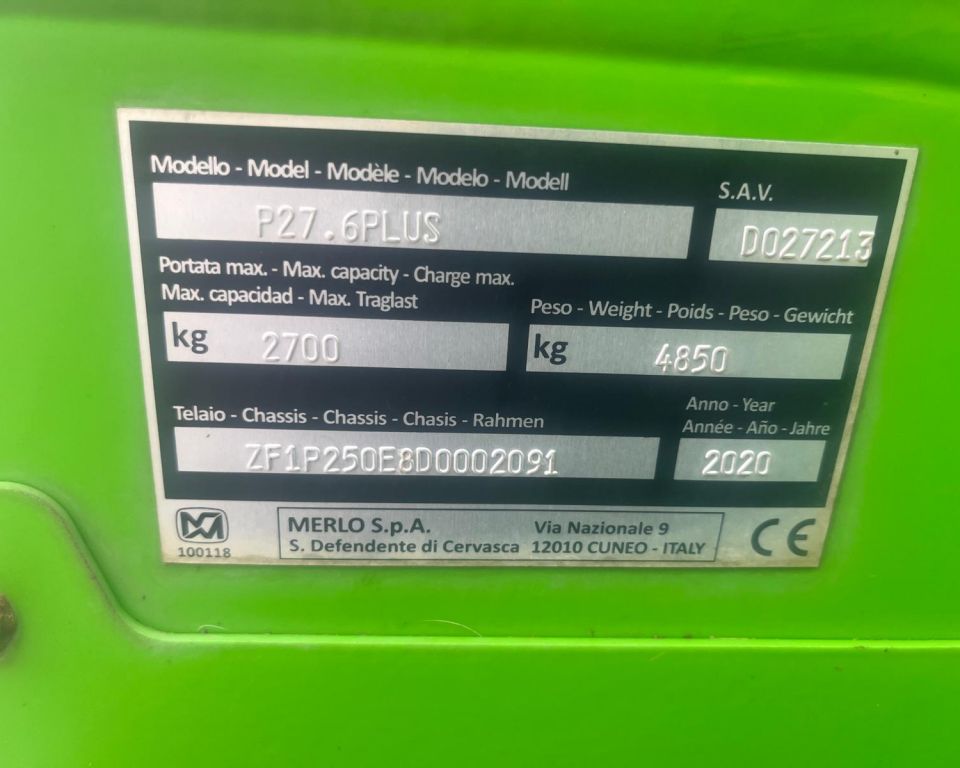Used Merlo 27.6 Plus 2103 (SS)