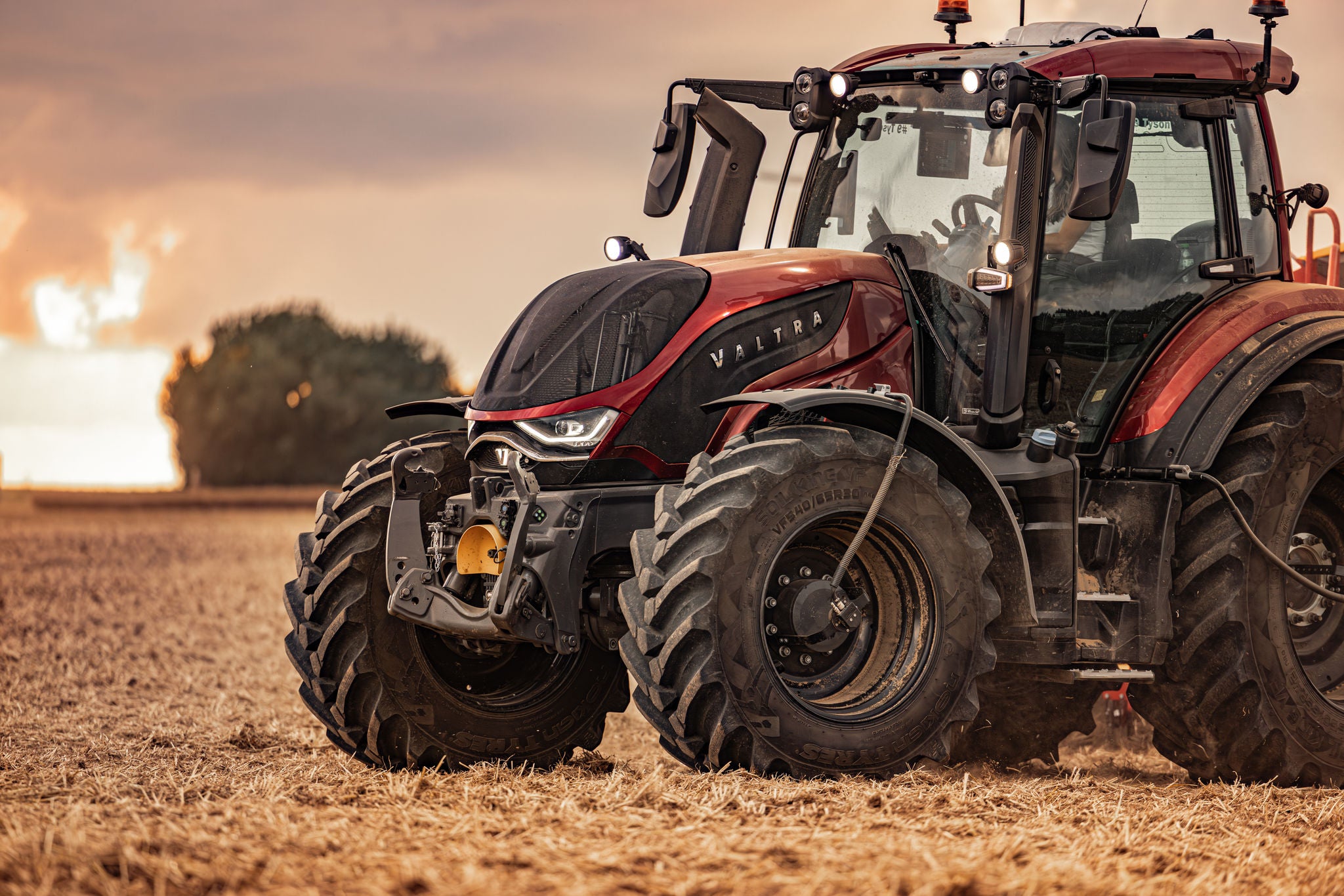 Valtra T236 tractor in a field